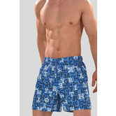 Tommy Hilfiger Swim Short 271 Medium Drawstring Multi Blauw