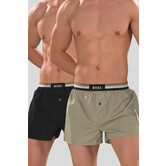 Boss Woven Boxershort 2-Pack 762 Pure Cotton Multi Beige (501)