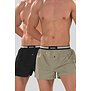 Boss Woven Boxershort 2-Pack 762 Pure Cotton Multi Beige (501)