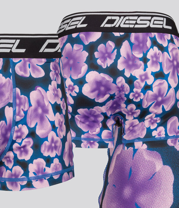 Diesel Microfiber Boxershort KLAM Damien Multi Blauw