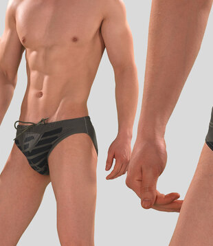Emporio Armani Swim Slip 4R409 Green