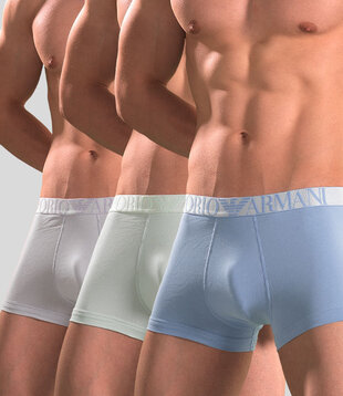 Emporio Armani Trunk 3-Pack 4R726 Groen/Paars