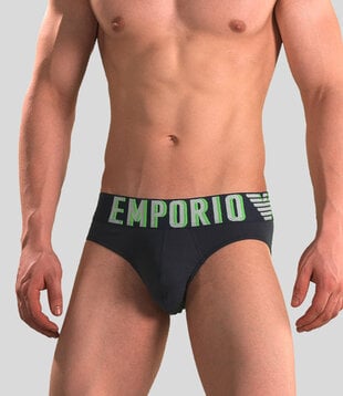Emporio Armani Brief 4R516 Megalogo Navy