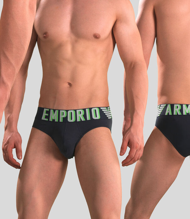 Emporio Armani Brief 4R516 Megalogo Marine