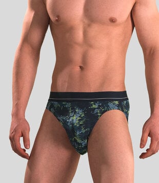 Schiesser Rio Slip 203 Microfiber Blauw/Groen