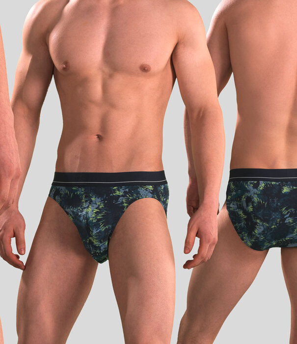 Schiesser Rio Slip 203 Microfiber Blau/Grün