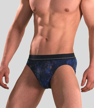 Schiesser Rio Slip 203 Microfiber Multi Blauw