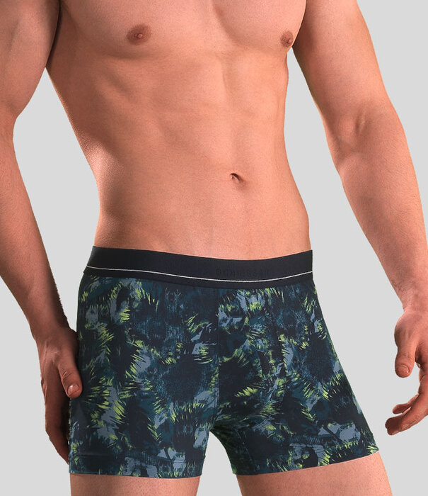 Schiesser Boxershort 204 Microfiber Blauw/Groen