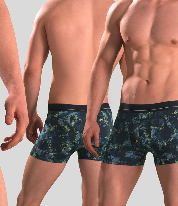 Schiesser Boxershort 204 Microfiber Blue/Green