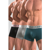 Calvin Klein Trunk 3-Pack NB3130A Reconsidered Steel Multi Zwart (051)
