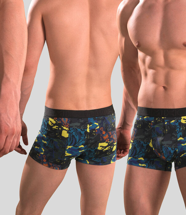 Hom Boxer Brief 715 Tyson Multi Zwart (051)