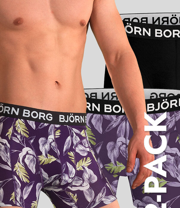 Bjorn Borg Boxershort 2-Pack 923 Bamboo Cotton Blend MP002 Black