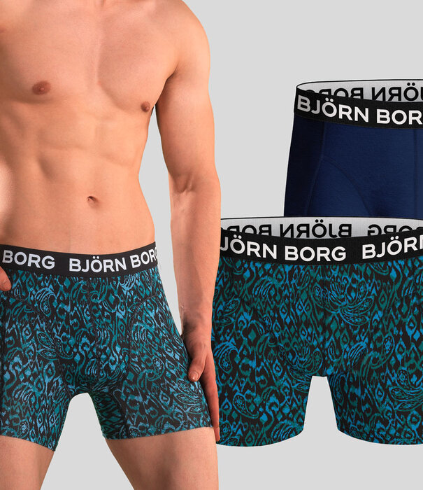 Bjorn Borg Boxershort 2-Pack 923 Bamboo Cotton Blend MP001 Multi Blauw
