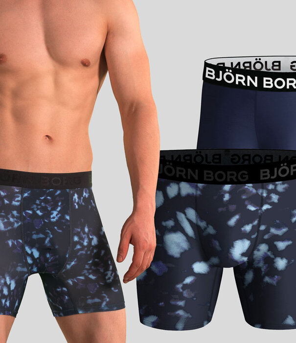 Bjorn Borg Boxershort 2-Pack 892 Performance MP003 Multi Blauw