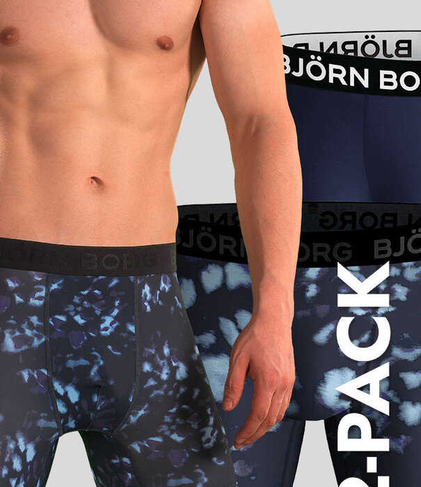 Bjorn Borg Boxershort 2-Pack 892 Performance MP003 Multi Blauw