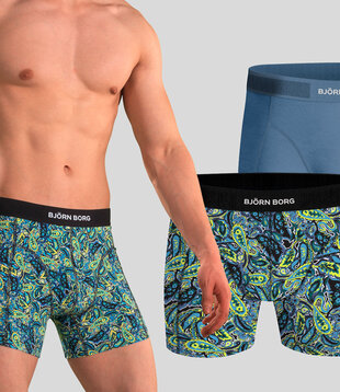 Bjorn Borg Boxershort 2-Pack 887 Premium Cotton Stretch MP005 Blue