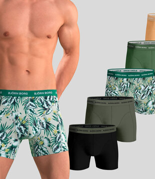 Bjorn Borg Boxershort 5-Pack 882 Cotton Stretch MP002 Green