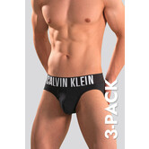 Calvin Klein Hip Brief 3-Pack NB3607A Intense Power Zwart