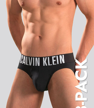 Calvin Klein Hip Brief 3-Pack NB3607A Intense Power Black