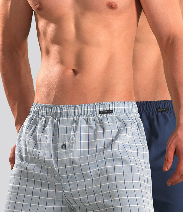 Schiesser Boxershort 2-Pack 202 Blau