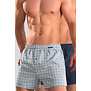 Schiesser Boxershort 2-Pack 202 Multi Blauw