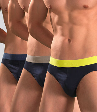 Schiesser Rio Slip 3-Pack 193 Organic Cotton Navy