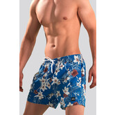 Boss Swim Short 844 Piranha Multi Blauw