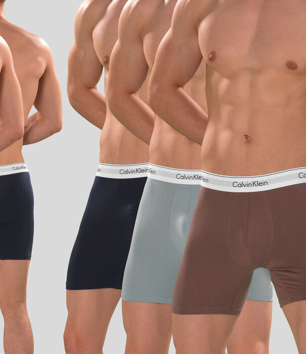 Calvin Klein Boxer Brief 3-Pack NB2381A Modern Cotton Stretch Blau/Rot