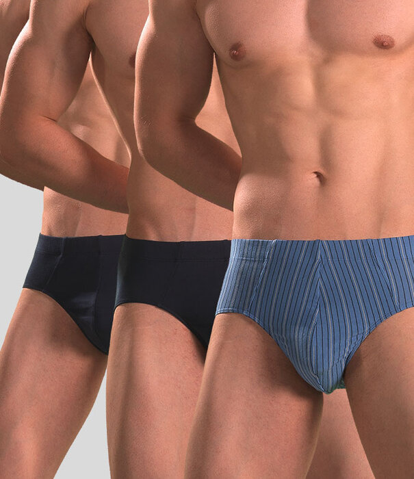 Schiesser Slip 3-Pack 841 Multi Blauw