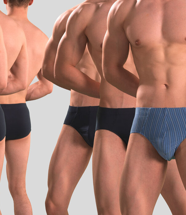 Schiesser Slip 3-Pack 841 Multi Blauw