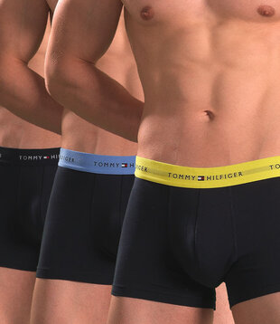 Tommy Hilfiger Trunk 3-Pack 763 WB Signature Cotton Essentials Navy