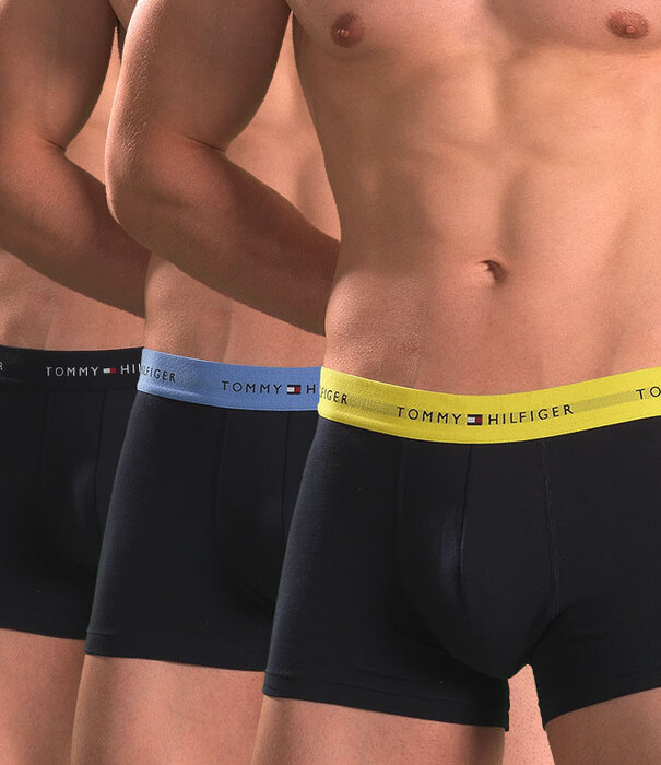 Tommy Hilfiger Trunk 3-Pack 763 WB Signature Cotton Essentials Navy