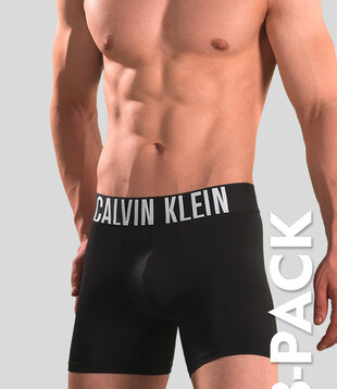Calvin Klein Boxer Brief 3-Pack NB3612A Intense Power Microfiber Black