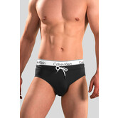 Calvin Klein Swim Slip 959 Double Waistband Zwart