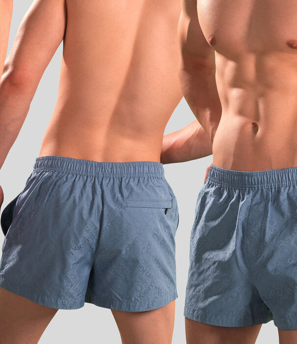Calvin Klein Swim Short 000 Short Drawstring Blauw