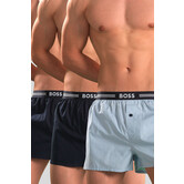 Boss Woven Boxershort 3-Pack 034 Blau