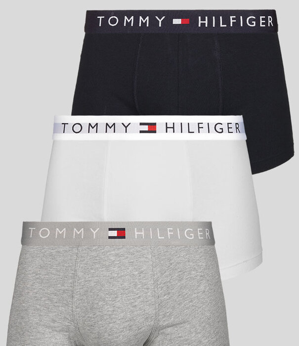 Tommy Hilfiger Trunk 3-Pack 181 WB TH Original Grijs/Wit