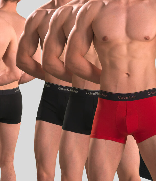 Calvin Klein Trunk 3-Pack NB3873A Modern Cotton Black/Red