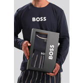 Boss Pyjama 084 Easy Long Set Multi Blauw