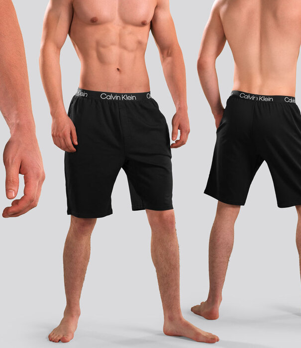 Calvin Klein Sleep Short NM2174E Structure Lounge Schwarz