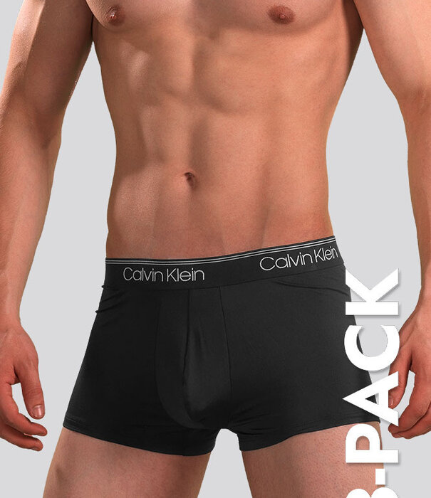 Calvin Klein Low Rise Trunk 3-Pack NB2569A Microfiber Stretch Zwart
