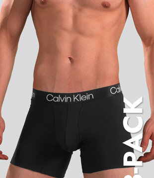 Calvin Klein Boxer Brief 3-Pack NB2971A Modern Structure Black