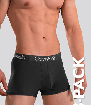 Calvin Klein Trunk 3-Pack NB2970A Modern Structure Black