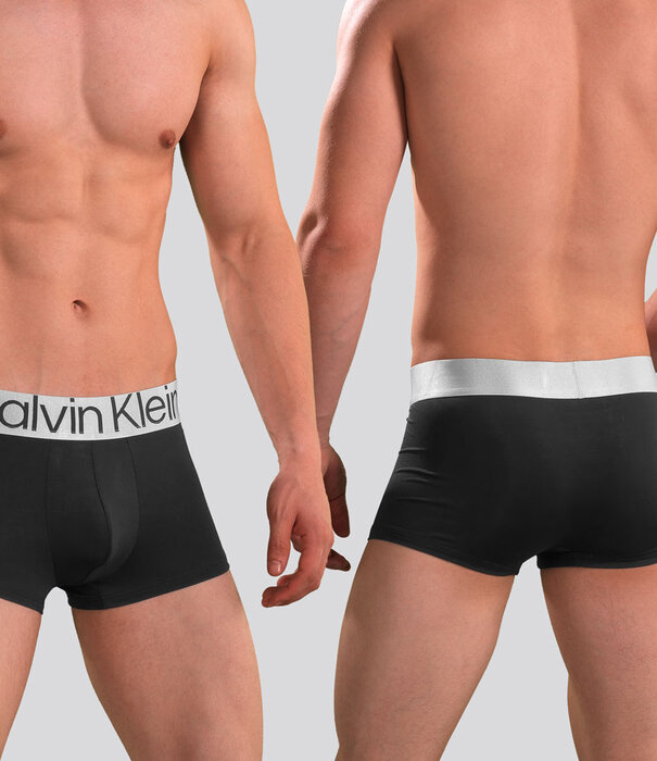 Calvin Klein Low Rise Trunk 3-pack NB3074A Microfiber Reconsidered Steel Zwart