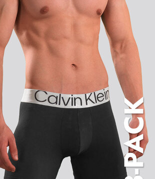 Calvin Klein Boxer Brief 3-Pack NB3131A Reconsidered Steel Black