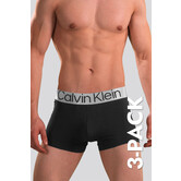 Calvin Klein Trunk 3-Pack NB3130A Reconsidered Steel Zwart