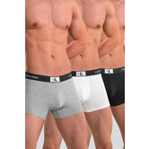 Calvin Klein Trunk 3-Pack NB3528A 1996 Cotton Stretch Weiß/Schwarz/Grau