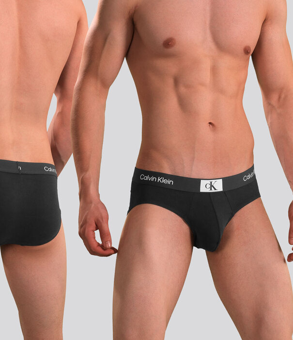 Calvin Klein Hip Brief 3-Pack NB3527A 1996 Cotton Stretch Zwart