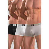 Calvin Klein Low Rise Trunk 3-Pack NB3532A 1996 Microfiber Wit/Zwart/Grijs