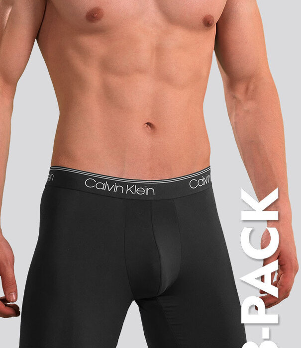Calvin Klein Boxer Brief 3-Pack NB2570A Microfiber Stretch Zwart